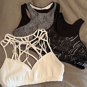 3 medium sports bras